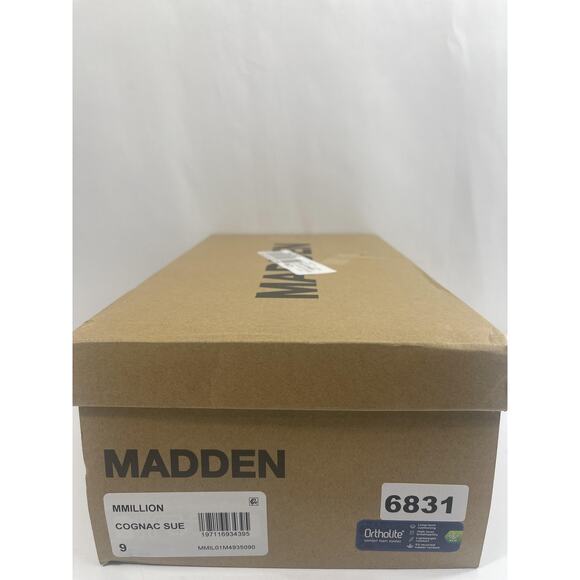 Madden MMILLION Shoes Mens Size 9 Cognac Suede Slip On Loafers New Box main image 15